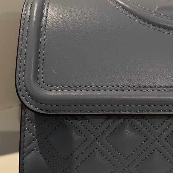 Tory Burch Fleming Convertible Shoulder Bag Cloud Blue Brand New With Tags BNWT - Picture 11 of 11